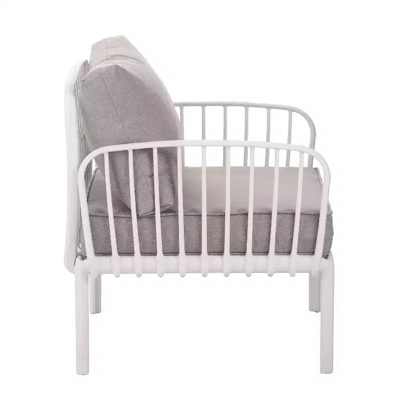 Christopher Knight Home Leah 4-Sitzer Outdoor-Sitzgruppen aus Kunststoff und Glas mit Kissen