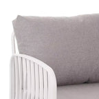 Christopher Knight Home Leah 4-Sitzer Outdoor-Sitzgruppen aus Kunststoff und Glas mit Kissen