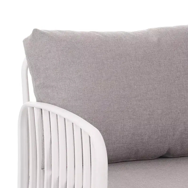 Christopher Knight Home Leah 4-Sitzer Outdoor-Sitzgruppen aus Kunststoff und Glas mit Kissen