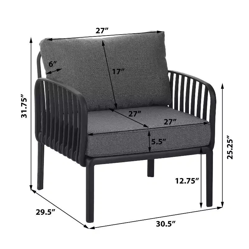 Christopher Knight Home Leah 4-Sitzer Outdoor-Sitzgruppen aus Kunststoff und Glas mit Kissen