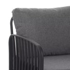 Christopher Knight Home Leah 4-Sitzer Outdoor-Sitzgruppen aus Kunststoff und Glas mit Kissen