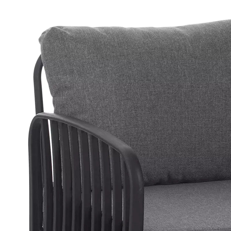 Christopher Knight Home Leah 4-Sitzer Outdoor-Sitzgruppen aus Kunststoff und Glas mit Kissen