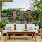Zodiac Mountain-Shaped Black Galvanized Steel Screen
