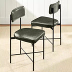 Best Choice Products Esszimmerstuhl-Set aus Kunstleder, 2 Stück, Standardhöhe mit Metallrahmen