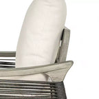 Christopher Knight Home Abell 4-teiliges Outdoor-Sitzset aus geflochtenem Seil und Akazienholz mit Polsterung