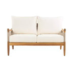 Christopher Knight Home Abell 4-teiliges Outdoor-Sitzset aus geflochtenem Seil und Akazienholz mit Polsterung