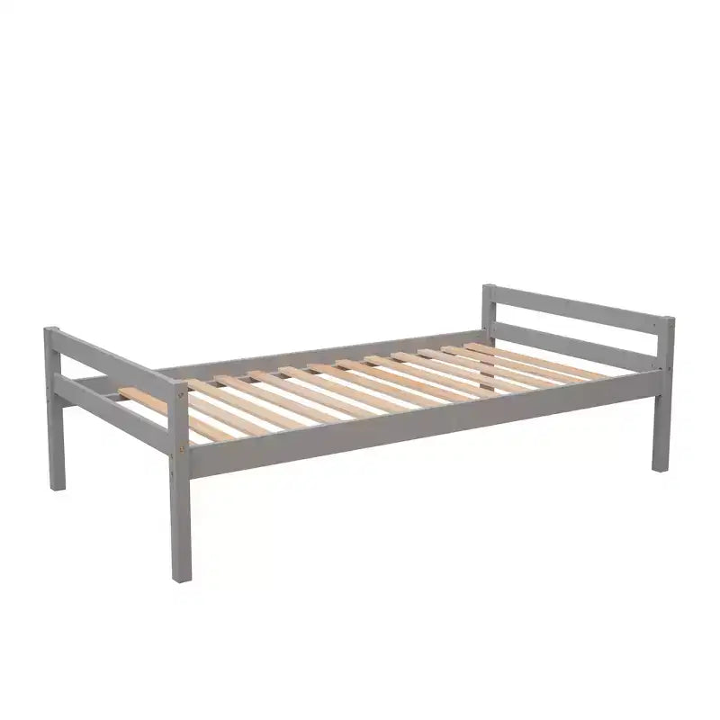Whisen 95,1''L 79,5''W Hochbett für Einzelmatratze mit freistehendem Bett, Stauraumtreppe, Schreibtisch, Regalen und Schubladen