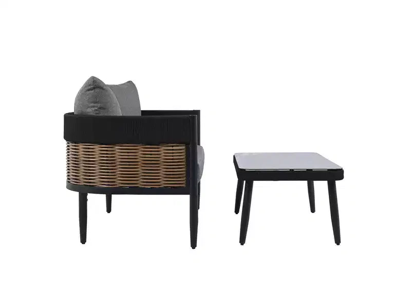 Harrison Sitzgruppe Bank+Tisch - Innen/Außen - PAT7741 - Safavieh