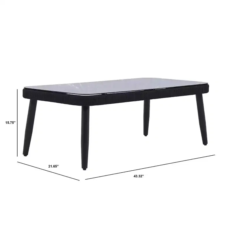 Harrison Sitzgruppe Bank+Tisch - Innen/Außen - PAT7741 - Safavieh