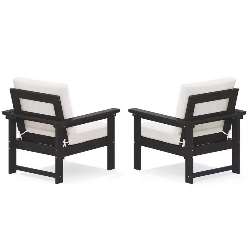 Hyleory Luxuriöses Outdoor-Lounge-Set mit Kissen – Robustes HDPE-Design für höchsten Komfort