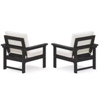 Hyleory Luxuriöses Outdoor-Lounge-Set mit Kissen – Robustes HDPE-Design für höchsten Komfort