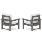 Hyleory Luxuriöses Outdoor-Lounge-Set mit Kissen – Robustes HDPE-Design für höchsten Komfort