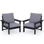 Hyleory Luxurious Outdoor Patio Seating Set with Cushions - Durable HDPE Design for Ultimate Comfort