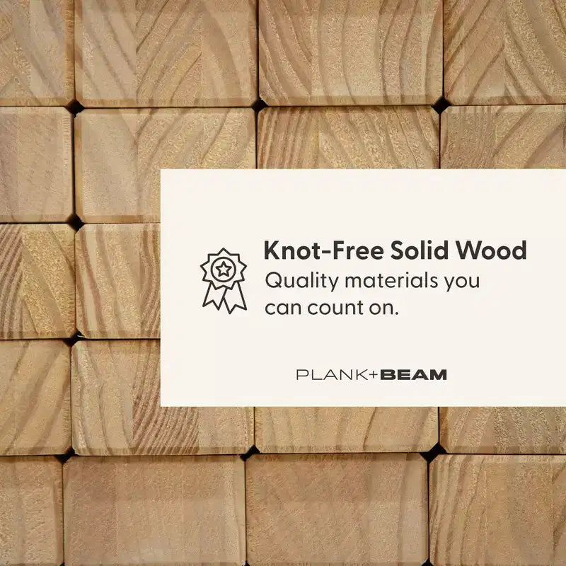 Plank+Beam Grand Konsolentisch, 56 cm massiver Holz-Beistelltisch, Eingangstisch für Flur, hinter dem Sofa, Wohnzimmer, Foyer