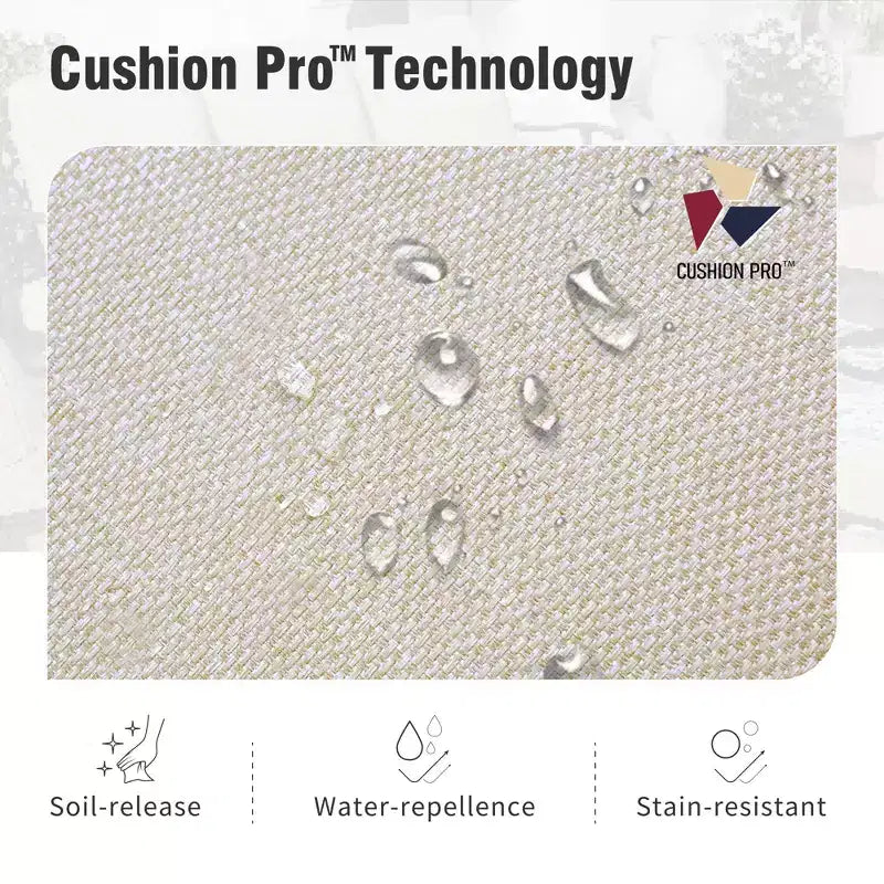 Captiva Designs 4-teiliges extra großes Metall-Loungeset für Terrasse und Garten mit Sesseln für Garten, Poolbereich, Hinterhof