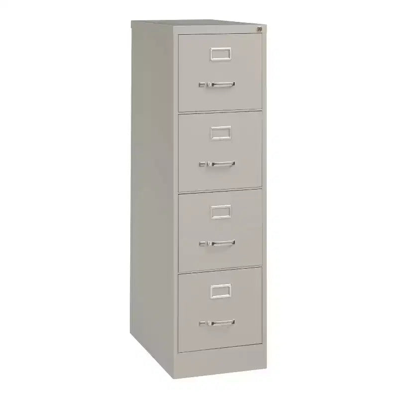 Alera Economy Vertical File, 4 Letter-Size File Drawers, Light Gray, 15 x 25 x 52