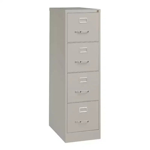 Alera Economy Vertical File, 4 Letter-Size File Drawers, Light Gray, 15 x 25 x 52