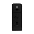 Alera Three-Drawer Economy Vertical File, Letter-Size File Drawers, 15 x 22 x 40.19, Black