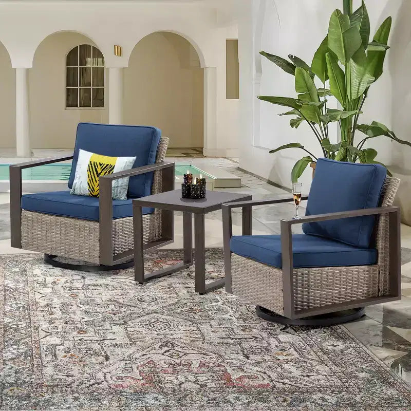 UPTIOT 2 - 2-Personen-Sitzgruppe für draußen mit Kissen