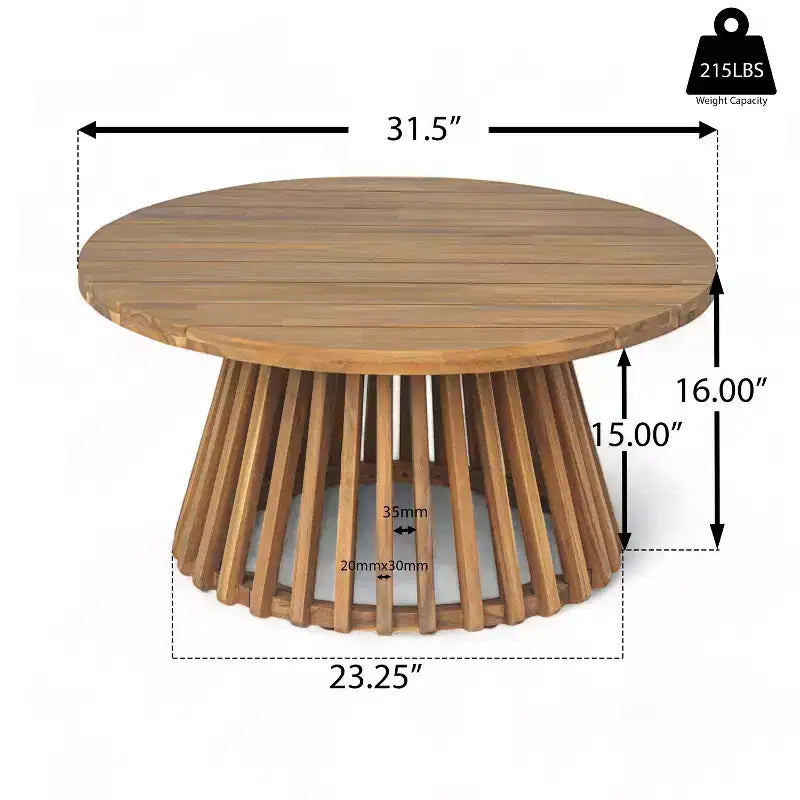 Christopher Knight Home Panfilo Schlafsofa mit 3 Sitzen aus Akazienholz und Polsterung mit Couchtisch