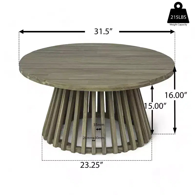 Christopher Knight Home Panfilo Schlafsofa mit 3 Sitzen aus Akazienholz und Polsterung mit Couchtisch