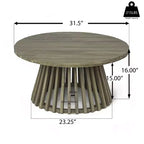 Christopher Knight Home Panfilo Schlafsofa mit 3 Sitzen aus Akazienholz und Polsterung mit Couchtisch