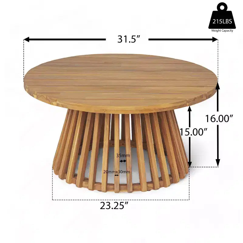 Christopher Knight Home Panfilo Schlafsofa mit 3 Sitzen aus Akazienholz und Polsterung mit Couchtisch