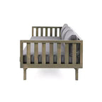 Christopher Knight Home Panfilo Schlafsofa mit 3 Sitzen aus Akazienholz und Polsterung mit Couchtisch