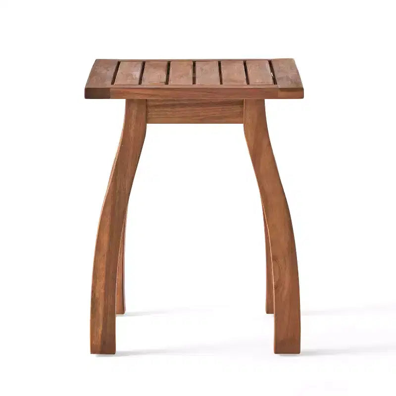 Christopher Knight Home Alabelle Outdoor Schaukelstuhl-Sitzgruppe, 3-teilig, Akazienholz, Braun/Cremefarben, mit Kissen