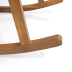 Christopher Knight Home Abbottsford Outdoor Schaukelsessel-Set aus Akazienholz, 3-teilig, mit Kissen, Braun/Creme