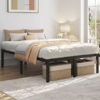 Yaheetech Metal Platform Bed Frame with Heavy Duty Steel Slat Support