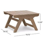 Christopher Knight Home Sedona Outdoor Akazienholz 6-Sitzer-Konversationsset mit Beistelltisch und Kissen