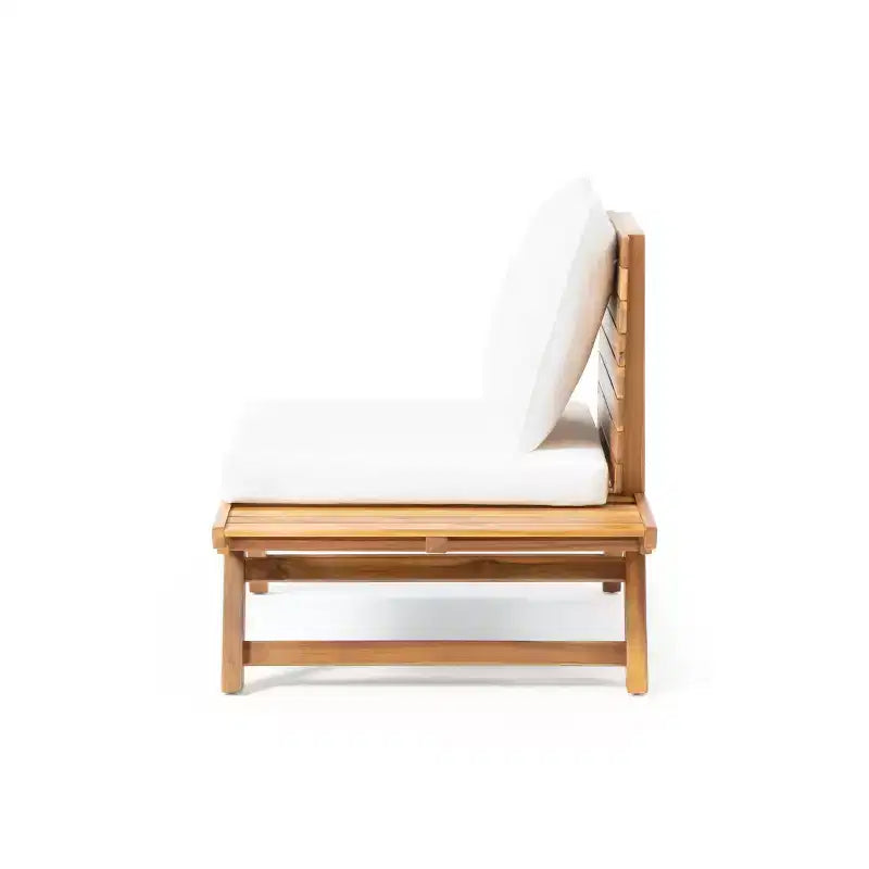 Christopher Knight Home Sedona Outdoor Akazienholz 6-Sitzer Gesprächsset mit Kissen
