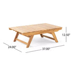 Christopher Knight Home Sedona Outdoor Akazienholz 6-Sitzer Gesprächsset mit Kissen
