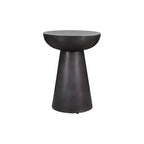 Jofran,Circularity Modern Luxury Marble and Iron 15 Round Pedestal Chairside End Table