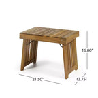 Christopher Knight Home Teresa Outdoor Akazienholz 3-teiliges verstellbares Chaise Lounge Gesprächsset