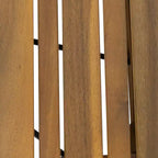 Christopher Knight Home Teresa Outdoor Akazienholz 3-teiliges verstellbares Chaise Lounge Gesprächsset