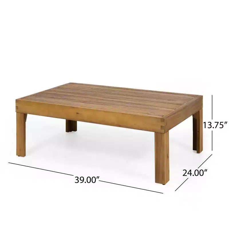 Merax Lounge-Set für den Außenbereich, Akazienholz-Sitzgruppe mit Korbsesseln, Zweisitzer und Couchtisch