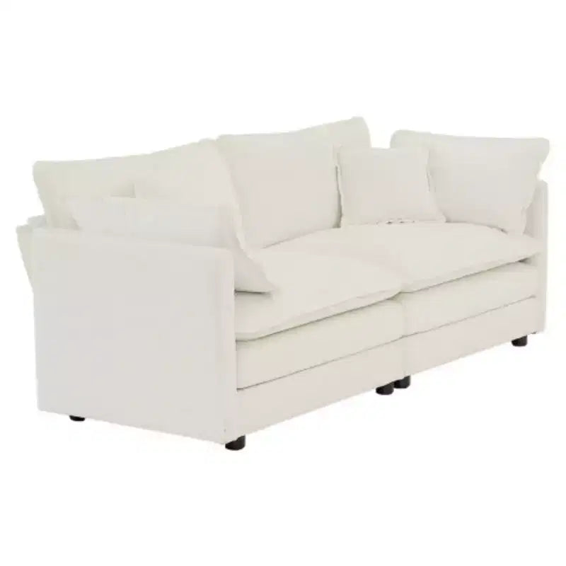 Modernes Sofa-Set für Wohnzimmer, Sofa-Set aus 2 Chenille-Sofas, 2+3-Sitzer Sofa-Set Tiefsitz-Sofa