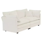 Modernes Sofa-Set für Wohnzimmer, Sofa-Set aus 2 Chenille-Sofas, 2+3-Sitzer Sofa-Set Tiefsitz-Sofa