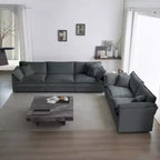 Modernes Sofa-Set für Wohnzimmer, Sofa-Set aus 2 Chenille-Sofas, 2+3-Sitzer Sofa-Set Tiefsitz-Sofa