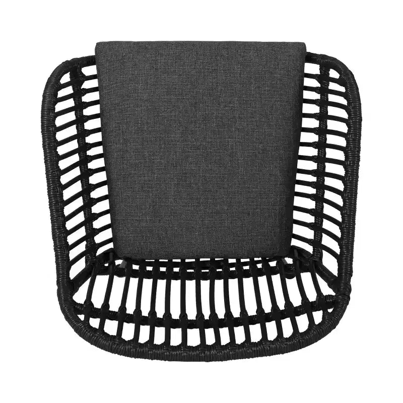 Christopher Knight Home Lehrman Outdoor Rattan- und ESG-Glas-Sitzgruppe, 3-teilig, mit Kissen