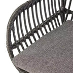 Christopher Knight Home Lehrman Outdoor Rattan- und ESG-Glas-Sitzgruppe, 3-teilig, mit Kissen