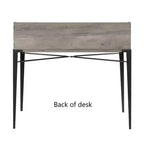 Walker Edison Furniture Company Industrie-Sekretärschreibtisch mit Aufsatz, Grey Wash, 42 Zoll