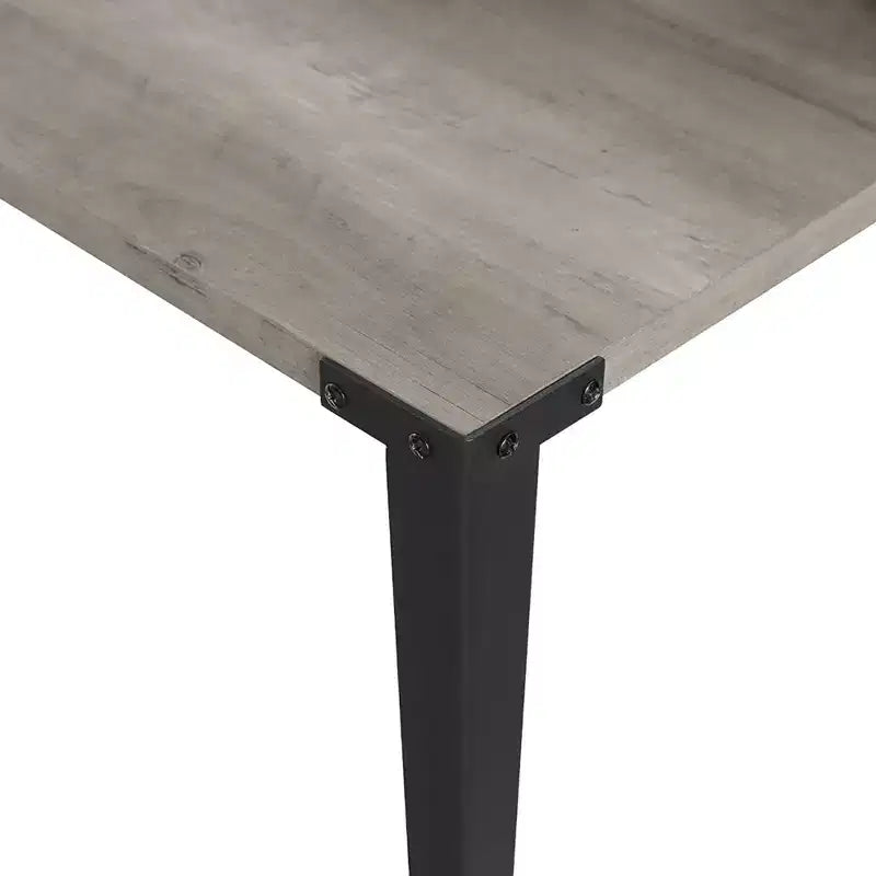 Walker Edison Furniture Company Industrie-Sekretärschreibtisch mit Aufsatz, Grey Wash, 42 Zoll
