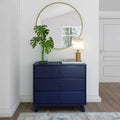 Plank+Beam Solid Wood Classic 3-Drawer Solid Wood Dresser, Small Dresser for Bedroom, Chest of Drawers