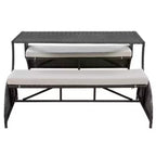 Transforming Garden Bench: Seats 4, Converts to Table and Chairs