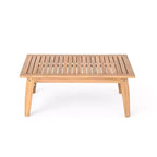 Christopher Knight Home Tariq Outdoor 4-teiliges Lounge-Set aus rustikalem Akazienholz und Seil mit Kissen