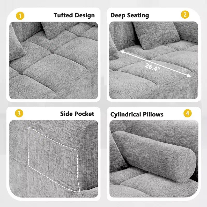 Whisen 101.2 Sektionssofa Voll-komprimiertes Sofa Modulares Sofa Couch Frei kombinierbares Sofa