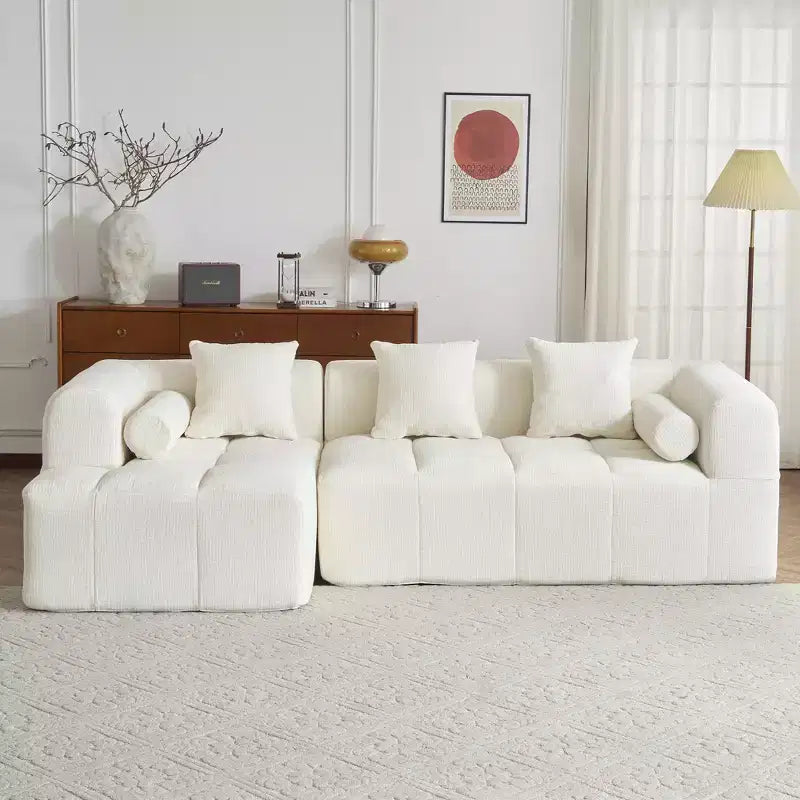 Whisen 101.2 Sectional Sofa Full-Compressed Sofa Modular Sofa Couch Free-combined Sofa